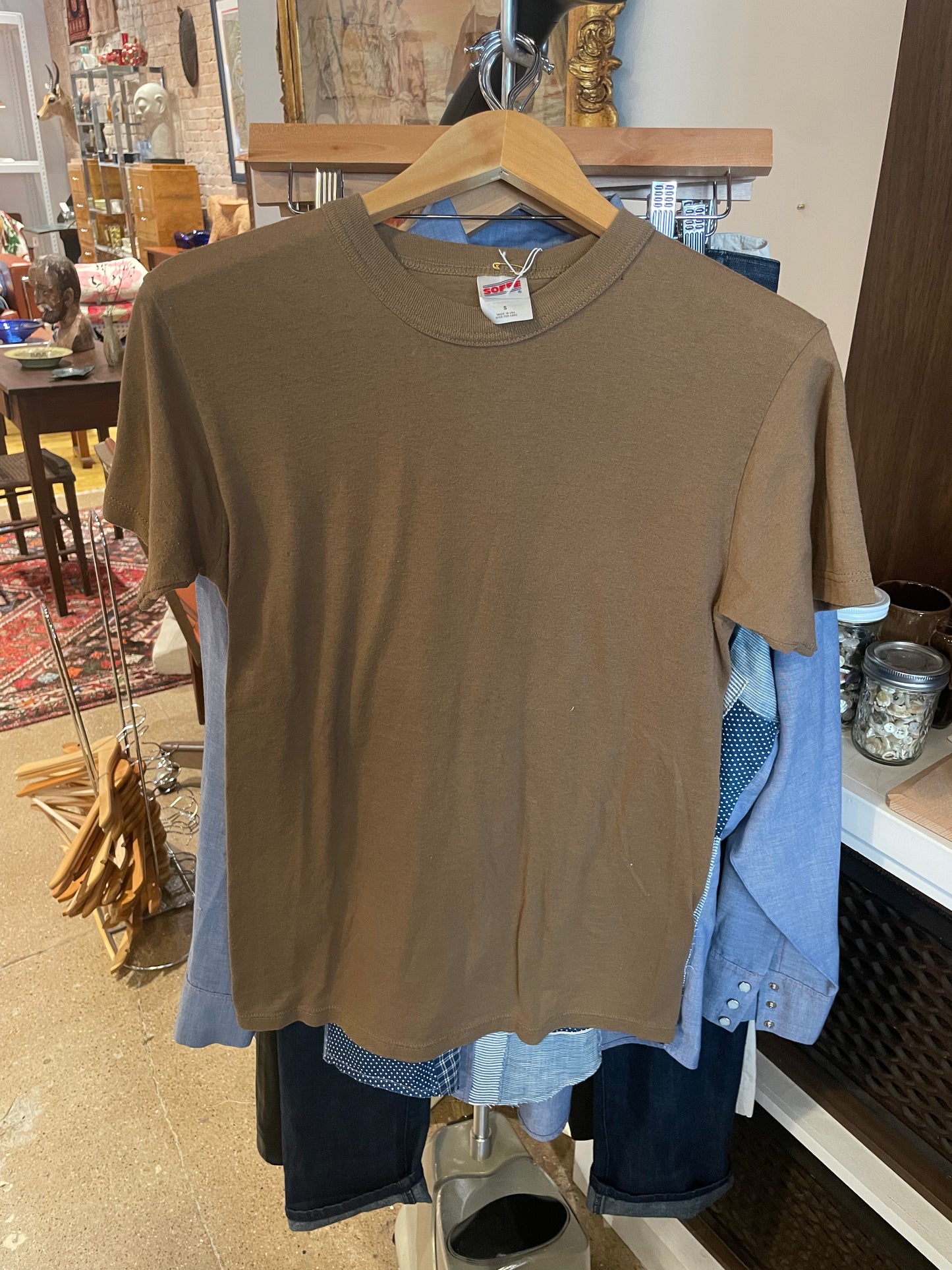 Army Drab Basic Tee - Large